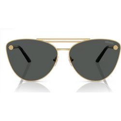 Versace VE2267 100287 Γυναικεία Γυαλιά Ηλίου Πεταλούδα Μεταλλικά Χρυσά με Μαύρο Polarized Φακό
