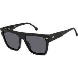 Carrera CA3016S 807IR Ανδρικά Γυαλιά Ηλίου Τετράγωνα Μαύρα με Μαύρο Polarized Φακό