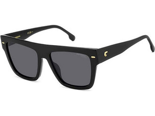 Carrera CA3016S 807IR Ανδρικά Γυαλιά Ηλίου Τετράγωνα Μαύρα με Μαύρο Polarized Φακό