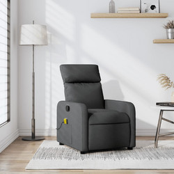 vidaXL Πολυθρόνα Μασάζ με Υποπόδιο Γκρι 374175