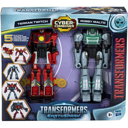 Hasbro Transformers Earthspark Cyber-Combiner Terran Twitch & Robby Malto Σετ Φιγούρες Δράσης για 6+ Ετών