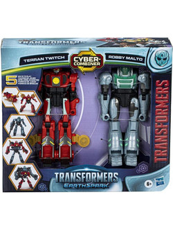 Hasbro Transformers Earthspark Cyber-Combiner Terran Twitch & Robby Malto Σετ Φιγούρες Δράσης για 6+ Ετών