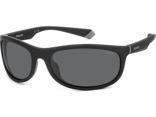 Polaroid Eyewear PLD2154S O6WM9 Ανδρικά Γυαλιά Ηλίου Ορθογώνια Κοκάλινα Μαύρα με Μαύρο Polarized Φακό