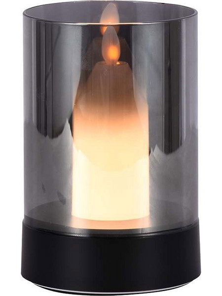 V-Tac 110LM Πορτατίφ Αφής LED με Μπαταρία Διαφανές Μαύρο