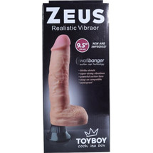 Toyboy Zeus Vibrator Ρεαλιστικός Δονητής 27.5cm Flesh