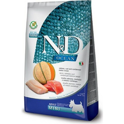 Farmina N&D Ocean Grain Free Mini Adult with Salmon, Cod & Cantaloupe Melon 2.5kg