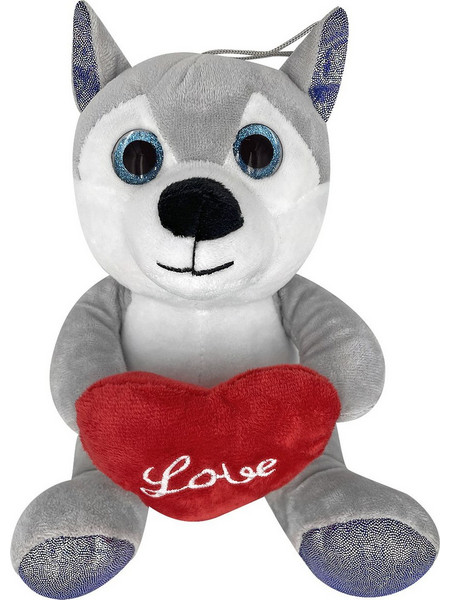 ToyMarkt Χάσκι Καρδιά Love Μπλε 20cm 99471