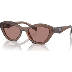 Prada PRA02S 17O60B Γυναικεία Γυαλιά Ηλίου Πολυγωνικά Κοκάλινα Καφέ με Καφέ Polarized Φακό