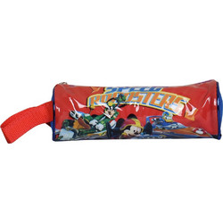 SunCe Mickey Mouse Κασετίνα Βαρελάκι Κόκκινη FK120148