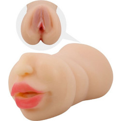 Crazy Bull Zoey Pocket Pussy Mouth & Sleeve Αυνανιστήρι Flesh
