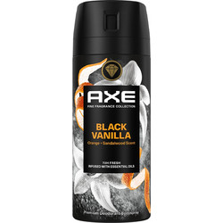 AXE Black Vanilla Ανδρικό Αποσμητικό Spray 72h Χωρίς Αλουμίνιο 150ml