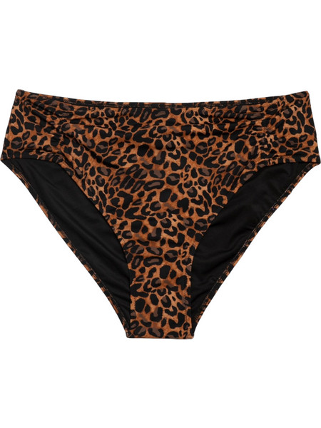 Rock Club Bikini Slip Animal Print Μαύρο Καφέ BP-1713