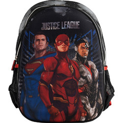 SunCe Justice League Σχολική Τσάντα Πλάτης Δημοτικού Μαύρη JK2-7891