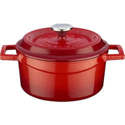 Lava Μαντεμένια Κατσαρόλα Κόκκινο 18cm 1.7lt