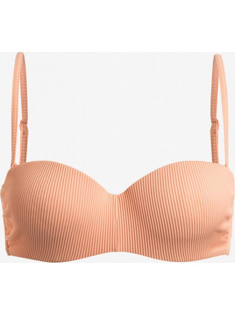 Roxy Love The Beach Vibe Bikini Top Strapless Σομόν ERJX304695
