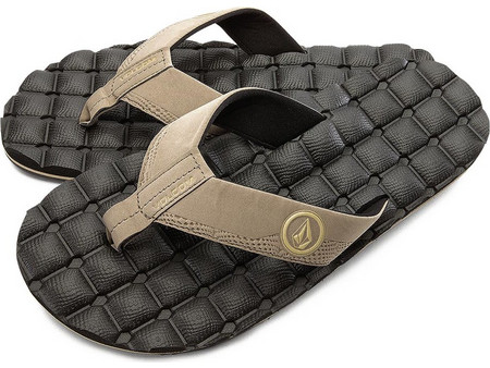 Volcom Recliner Ανδρικές Σαγιονάρες Εκρού V0812350-KHA