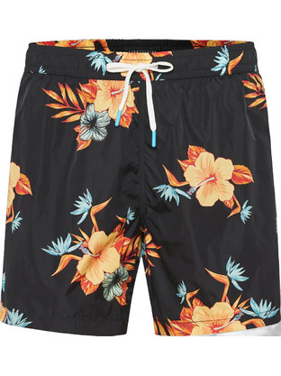 Funky Buddha Ανδρικό Μαγιό Σορτς Floral Μαύρο
