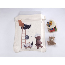 Morven Mora Lumpy Κουβέρτα Κούνιας Βελουτέ 100x140 Μπεζ