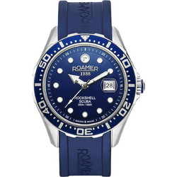 Roamer Rockshell Mark III Ανδρικό Ρολόι με Μπλε Καουτσούκ Λουράκι R867833414502