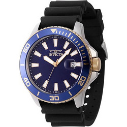 Invicta Pro Diver Ανδρικό Ρολόι με Μαύρο Καουτσούκ Λουράκι 46092