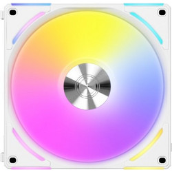 Lian Li Uni Fan AL120 V2 Case Fan 120mm με Σύνδεση 3-Pin 4-Pin PWM White