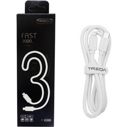 Treqa CA-8084 USB-C to Lightning Cable 3m White 841268887072100