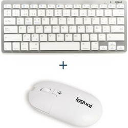 Iggual IGG316788+IGG318027 White Ασύρματο Σετ Πληκτρολόγιο & Ποντίκι