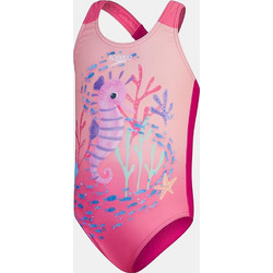 Speedo Digital Printed Αθλητικό Παιδικό Μαγιό Ολόσωμο για Κορίτσι Ροζ 0037391-6876