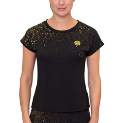 Bidi Badu Paris 2024 Tennis Capsleeve Γυναικείο Αθλητικό T-Shirt Μαύρο W1620023-BKGLD