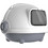 Pet Interest Astronaut Τουαλέτα Γάτας Κλειστή Λευκή Γκρι Μ55.4xΠ49xΥ41.7cm