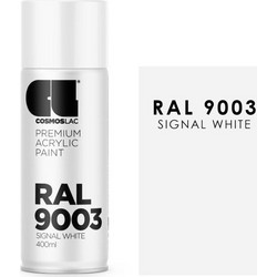 CosmosLac Σπρέι Βαφής Λευκό Gloss 400ml RAL 9003