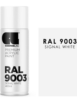 CosmosLac Σπρέι Βαφής Λευκό Gloss 400ml RAL 9003