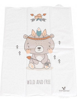 Cangaroo Wild And Free Bear Φορητή Αλλαξιέρα Μωρού Πλαστική 60x40cm Λευκή