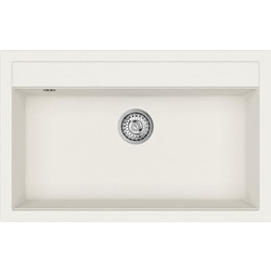 Helika Quadro SQQ103-710W Ένθετος Νεροχύτης Γρανίτη Λευκός 79x51cm