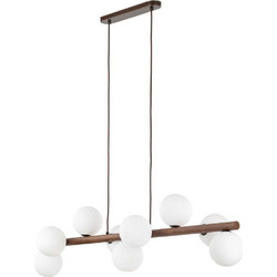 TK Lighting Estera Κρεμαστό Φωτιστικό Οροφής Ράγα Πολύφωτο Λευκό 10273