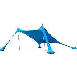 New Camp Lycra Σκίαστρο Παραλίας Μπλε 200x200cm NEW-158