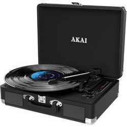 Akai ATT-18BT Πικάπ Βαλιτσάκι με Ηχεία Bluetooth & USB Black
