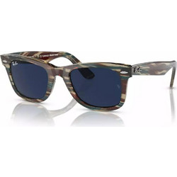 Ray-Ban RB2140 1387GG Γυαλιά Ηλίου Τετράγωνα Καφέ με Μαύρο Φακό