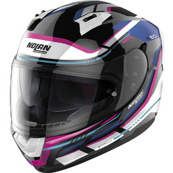 Nolan N60-6 Black White Pink Κράνος Μηχανής Full Face 1450gr