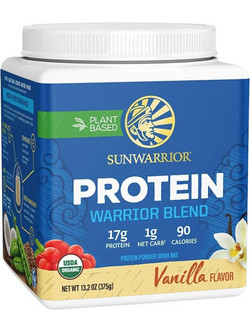 Sunwarrior Protein Warrior Blend Vanilla Φυτική Πρωτεΐνη Χωρίς Λακτόζη & Γλουτένη 375gr