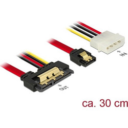 DeLOCK 85230 Καλώδιο Τροφοδοσίας 7-Pin SATA III to 22-Pin SATA Male 0.3m Multicolor