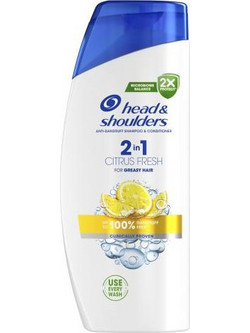 Head Citrus Fresh 2 in 1 Σαμπουάν & Conditioner κατά της Πιτυρίδας για Λιπαρά Μαλλιά 625ml
