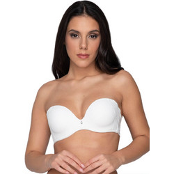 Luna Melody Σουτιέν Strapless με Ελαφριά Ενίσχυση χωρίς Μπανέλα Λευκό 14240