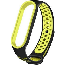 Beline Design Λουράκι Σιλικόνης Black / Lime (Xiaomi Smart Band 5 / 6 / 7)