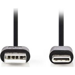 Nedis USB-A to USB-C 0.1m Black CCGP60600BK01USB