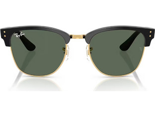 Ray-Ban RB0504S 6677VR Ανδρικά Γυαλιά Ηλίου Τετράγωνα Μεταλλικά Μαύρα με Πράσινο Φακό