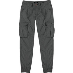 Rebase Ανδρικό Παντελόνι Cargo Joggers Ελαστικό Κανονική Εφαρμογή Ανθρακί RCCP-37