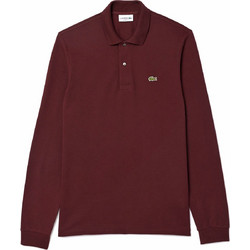 Lacoste Ανδρική Μπλούζα Polo Μακρυμάνικη Μπορντό L1312-BZD