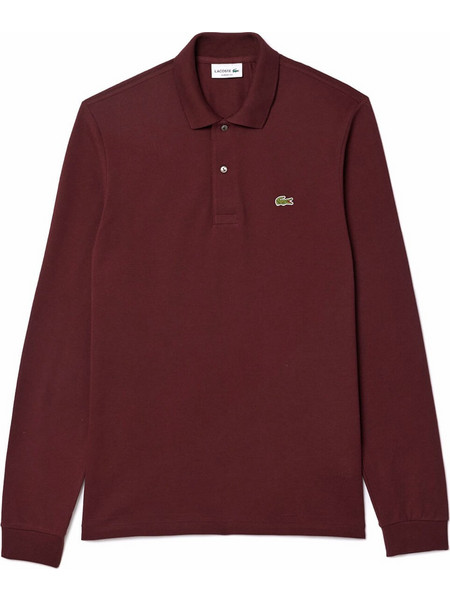Lacoste Ανδρική Μπλούζα Polo Μακρυμάνικη Μπορντό L1312-BZD