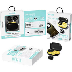 Treqa BT-37 Ακουστικά Bluetooth Earbud Black
